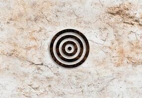 Concentric circles on a textured background photo
