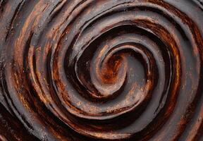 Swirling abstract pattern in dark and warm tones photo