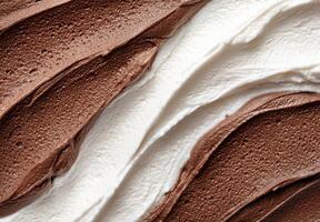 Delicious chocolate ice cream texture photo