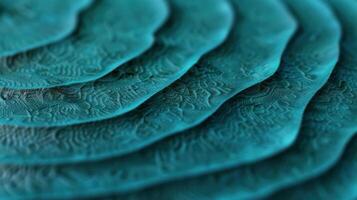 Intricate teal textile pattern photo