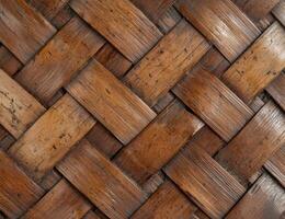 Rustic wooden planks in diagonal pattern photo