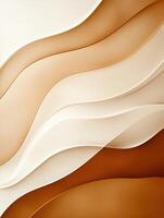 abstract curved shapes in warm tones photo