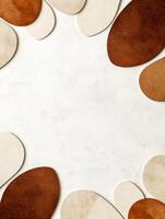 abstract geometric shapes on white background photo