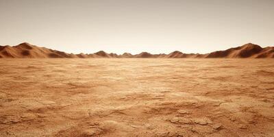 Vast desert landscape with rolling sand dunes photo
