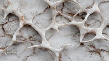 Intricate organic pattern of bone like structures photo