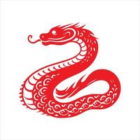 Beautiful Illustration for Happy Chinese New Year Snake in The Year of The Snake vector