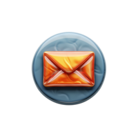 mail message envelope icon on transparent background png