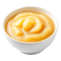 Apple sauce in a bowl on a transparent background png