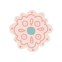 Cute Napkin Top View, Tea Set Design Element Illustration vector