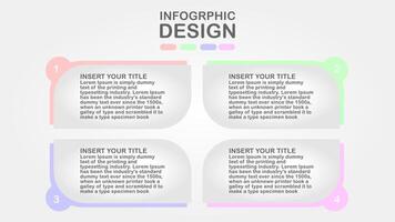 Text Box Template for Infographic Design vector