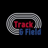 Track and Field Vintage Design Perfect for your Apparel, Sticker, Print, etc vector