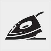 Iron Icon Silhouette on White for Sleek Design Projects vector