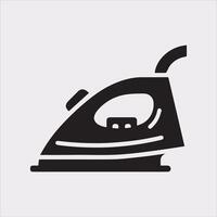 Iron Icon Silhouette for Clean, Modern White Backgrounds vector