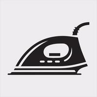 Iron Icon Silhouette for Minimalist White Background Designs vector