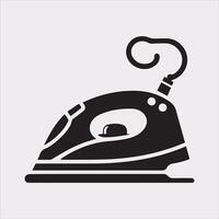 Download Sharp Iron Icon Silhouette on a White Background vector