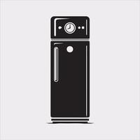 Fresh Freezer Refrigerator Illustration for Bright Concepts vector