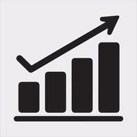 Professional Growth Bar Chart Design for Market Analysis vector