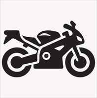 Professional Motorcycle Icon Silhouette for Graphic Use vector
