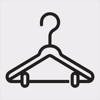 Refined Hanger Silhouette for Elegant Branding Solutions vector