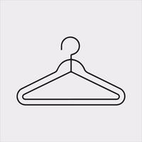 Sophisticated Hanger Illustration on a White Canvas vector