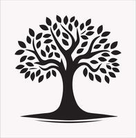 Modern Tree Silhouette Logo for Branding and Design vector