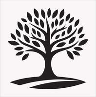 Elegant Tree Illustration Logo in for White Background vector