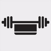 Dumbbell Holding Silhouette for Fitness App Graphics vector