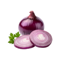 Fresh Onion with slice on transparent background png