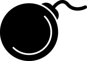 Bomb Glyph Icon vector