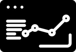 Analytics Glyph Icon vector