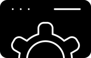 Web Optimization Glyph Icon vector
