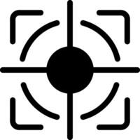 Target Glyph Icon vector