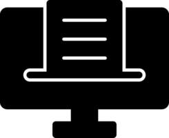 Blogging Glyph Icon vector