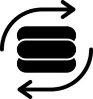 Exchange Glyph Icon vector