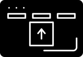 Drag And Drop Glyph Icon vector