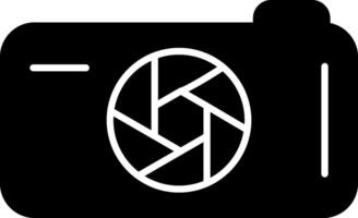 Camera Glyph Icon vector