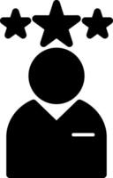 Customer Review Glyph Icon vector