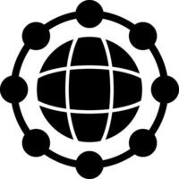 Network Glyph Icon vector