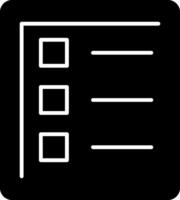 To Do List Glyph Icon vector