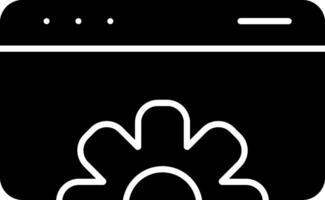 Web Optimization Glyph Icon vector