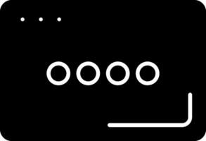 Loading Glyph Icon vector