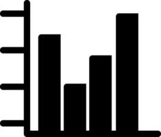 Graph Bar Glyph Icon vector