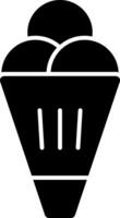 Ice Cream Glyph Icon vector