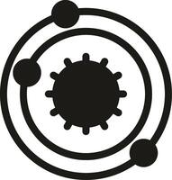 Galaxy Glyph Icon vector
