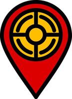 Location Colorful Icon vector