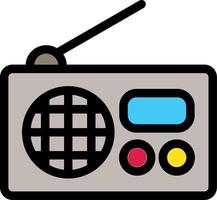 Radio Colorful Icon vector