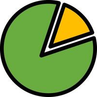 Pie Chart Colorful Icon vector