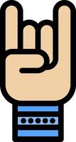 Hand Colorful Icon vector