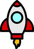 Rocket Colorful Icon vector