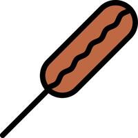 Kebab Colorful Icon vector